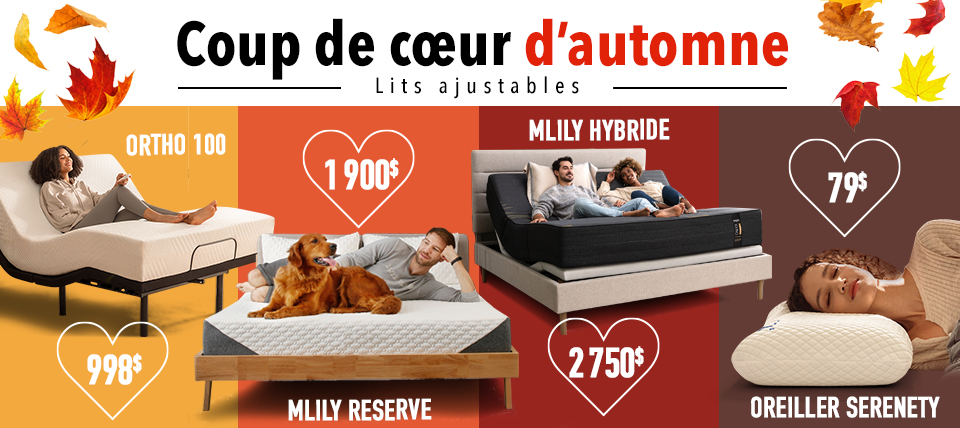 Promotion Automne 2024 - Lits ajustable à partir de 998$