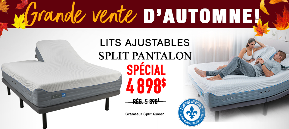 Lit ajustable Split Pantalon